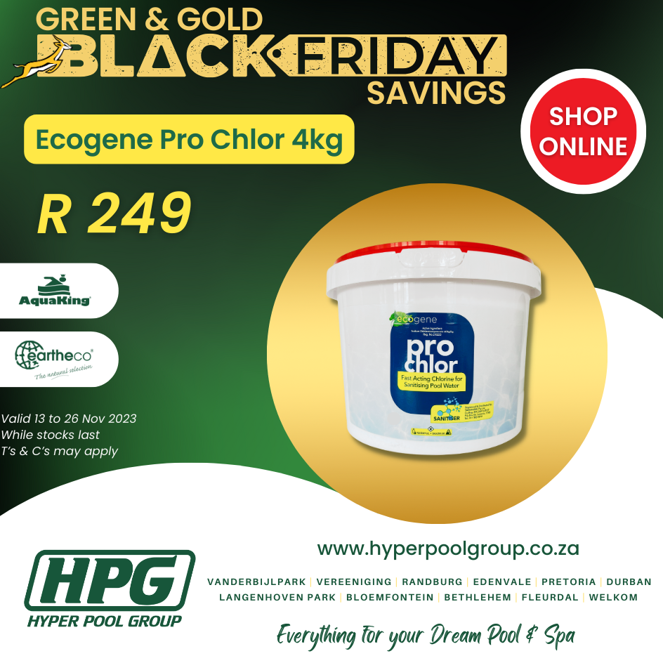 HPG Black Friday 2023 Pro Chlor 4Kg | Hyper Pool Group