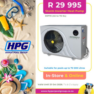 HPG Oct Deals 2026 Storm Inverter Heat Pump IHP70 Pools Up To 70 000 Litres